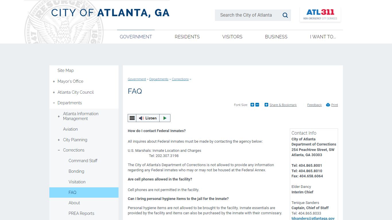 FAQ | Atlanta, GA