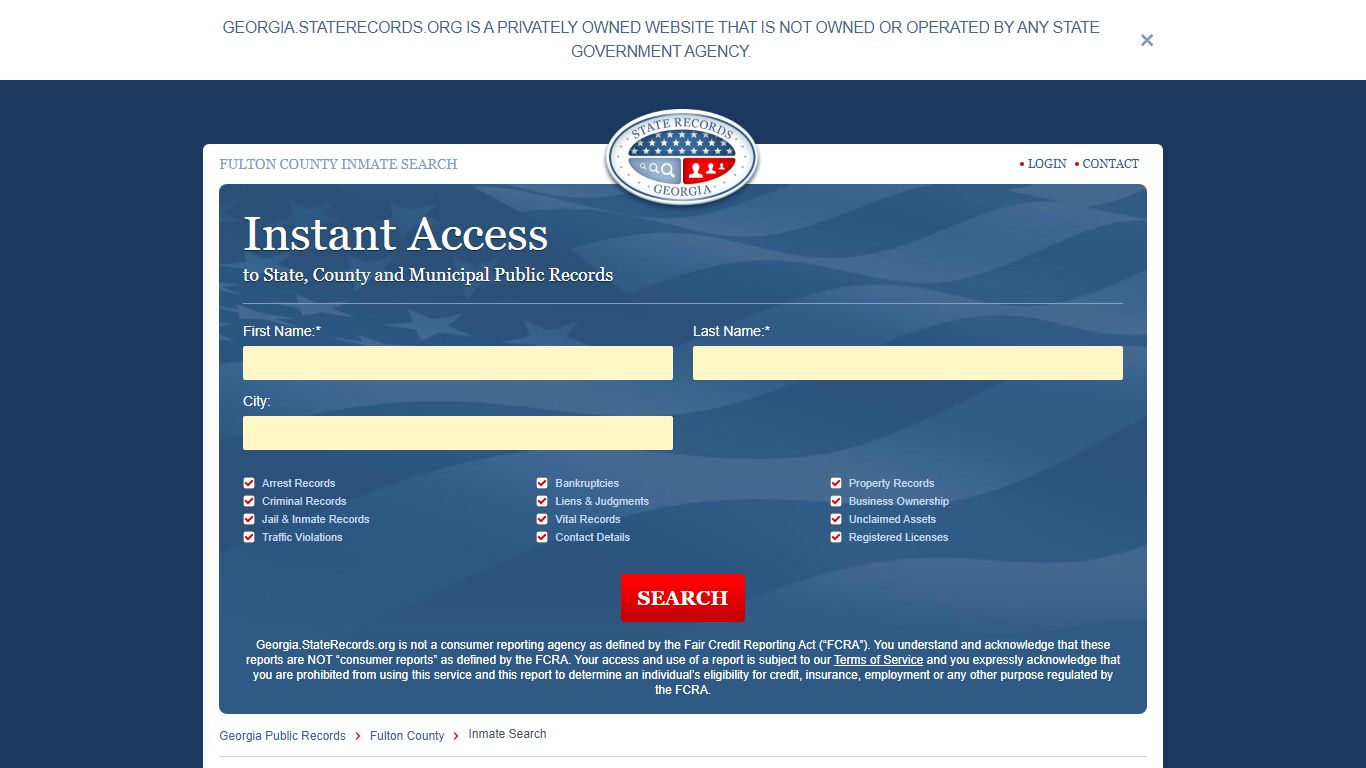 Fulton County, Georgia Inmate Search | StateRecords.org
